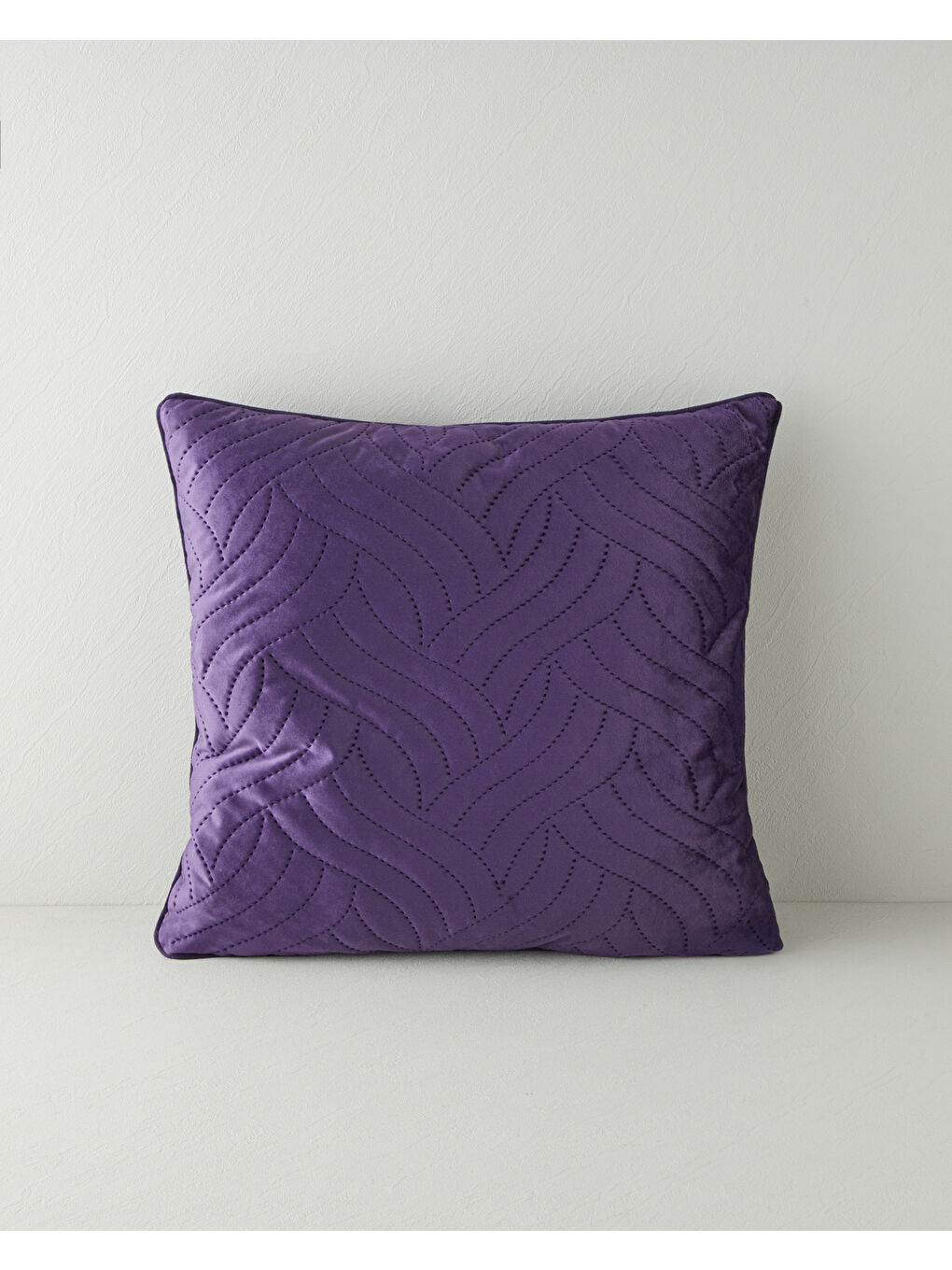 Spiral Kırlent 45x45 cm Mor-1