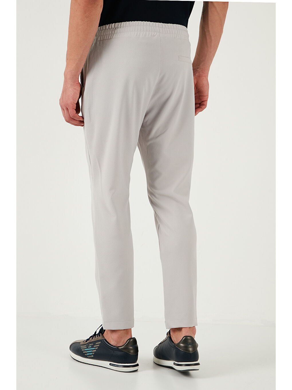 Gri Streç Regular Fit Normal Bel Düz Paça Jogger Pantolon CF25617953-5