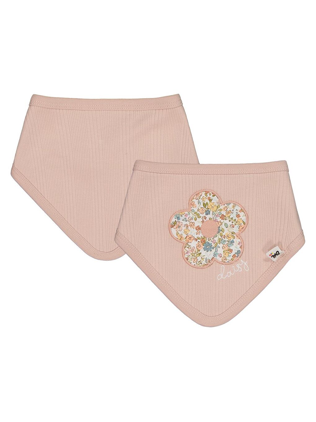 Baby Çizgi Raporlu Mama Önlüğü - Pudra Standart