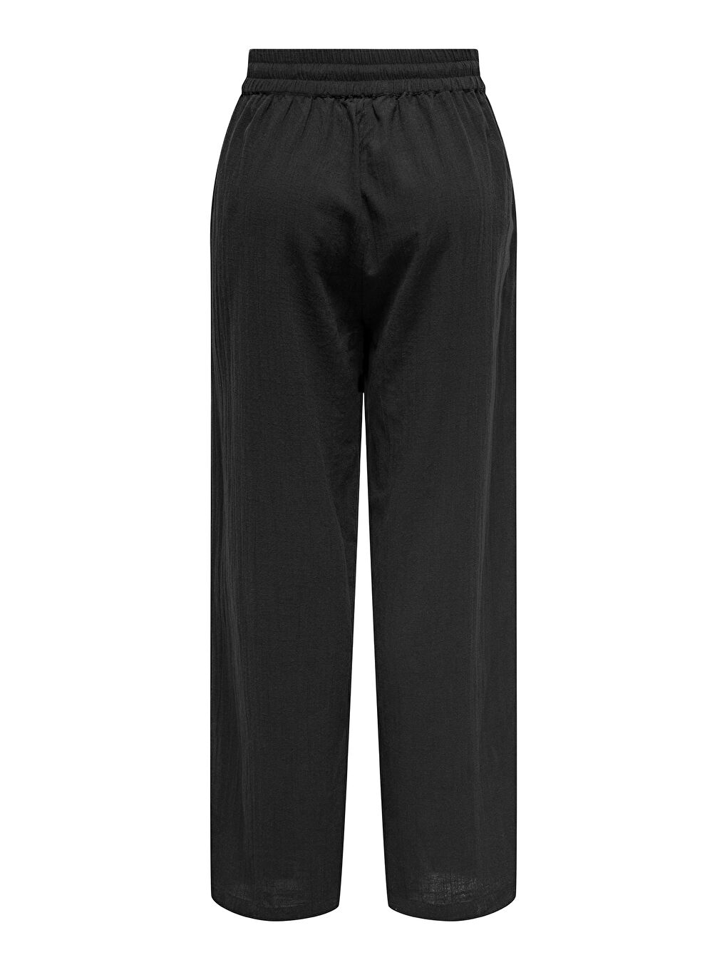Siyah Onltizana % 100 Pamuk Regular Fit Yüksek Bel Geniş Paça Pantolon 15319090-6