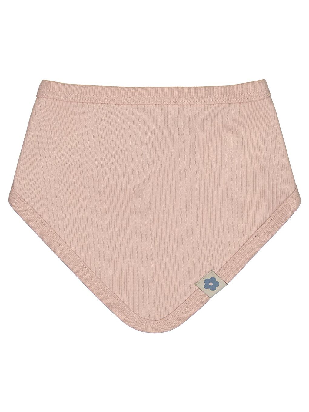 Baby Çizgi Raporlu Mama Önlüğü - Pudra Standart-1