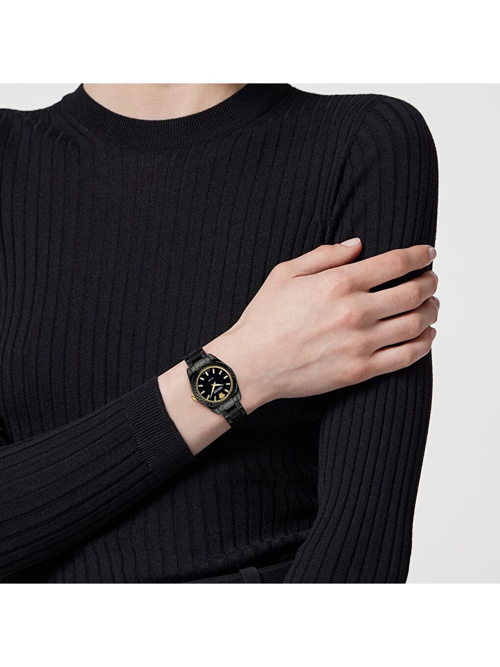 Siyah VRSCVE9F00124 Kadın Kol Saati-4