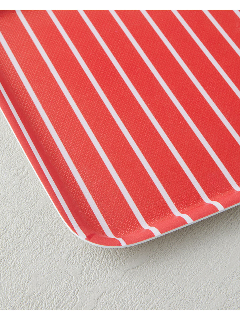 Bright Parade Melamin 2’li Kaydırmaz Tepsi 33-24 cm Kırmızı-5