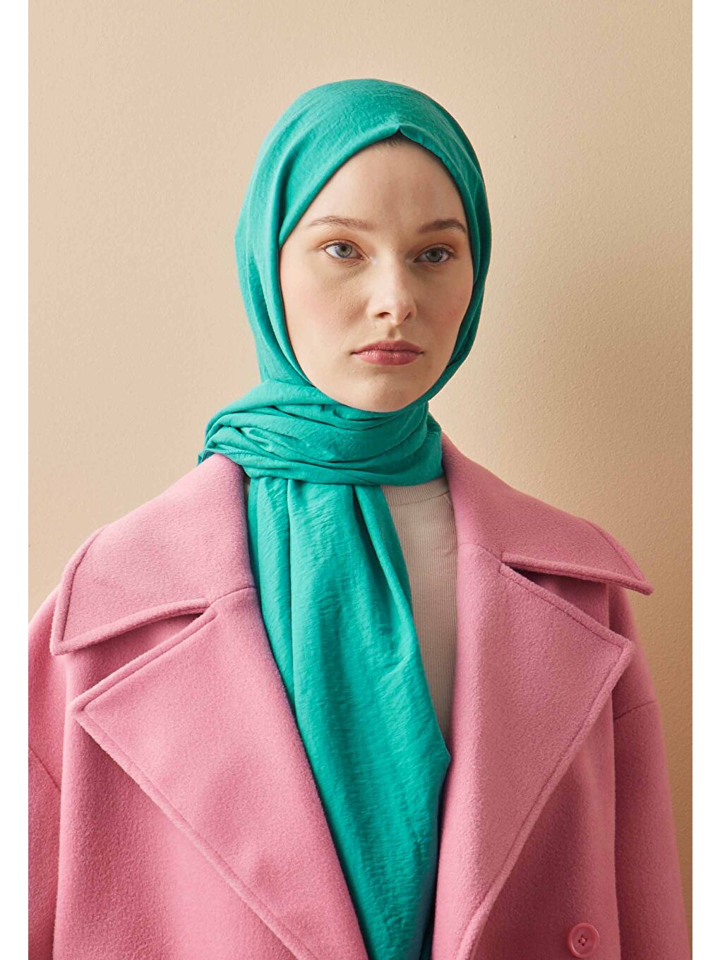 Mavi Pamuk Crash Şal Okyanus-2