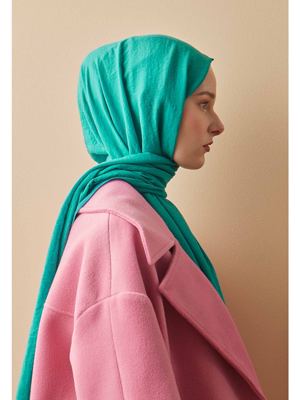 Mavi Pamuk Crash Şal Okyanus-3