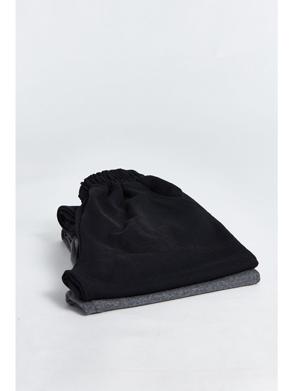 Siyah 2'li Eşofman Altı Jogger Kargo Cepli Çocuk Okul Pantolonu-1