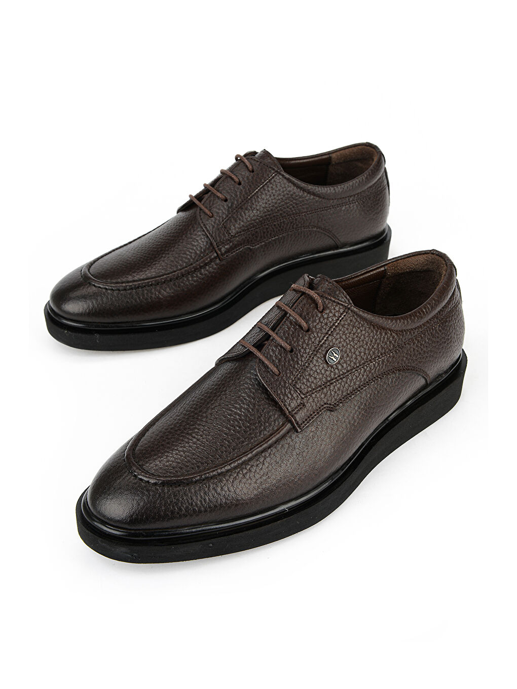 Kahverengi Erkek Hakiki Deri Klasik Ayakkabı 161985Z0803 Kahve-4