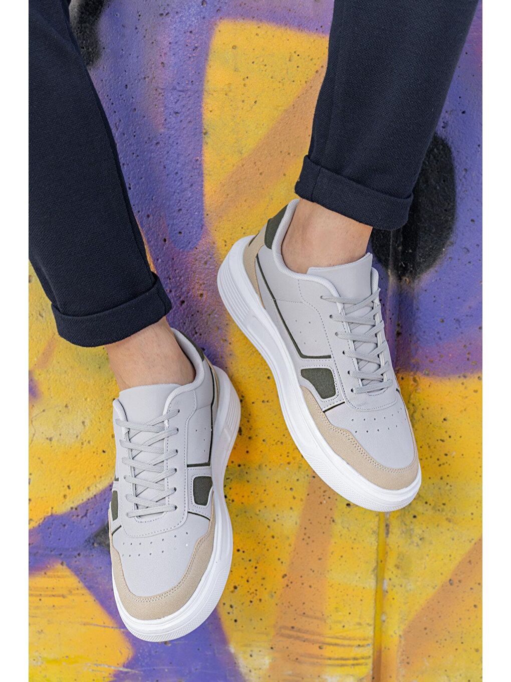 CEDAR 3FX Gri Erkek Sneaker-1