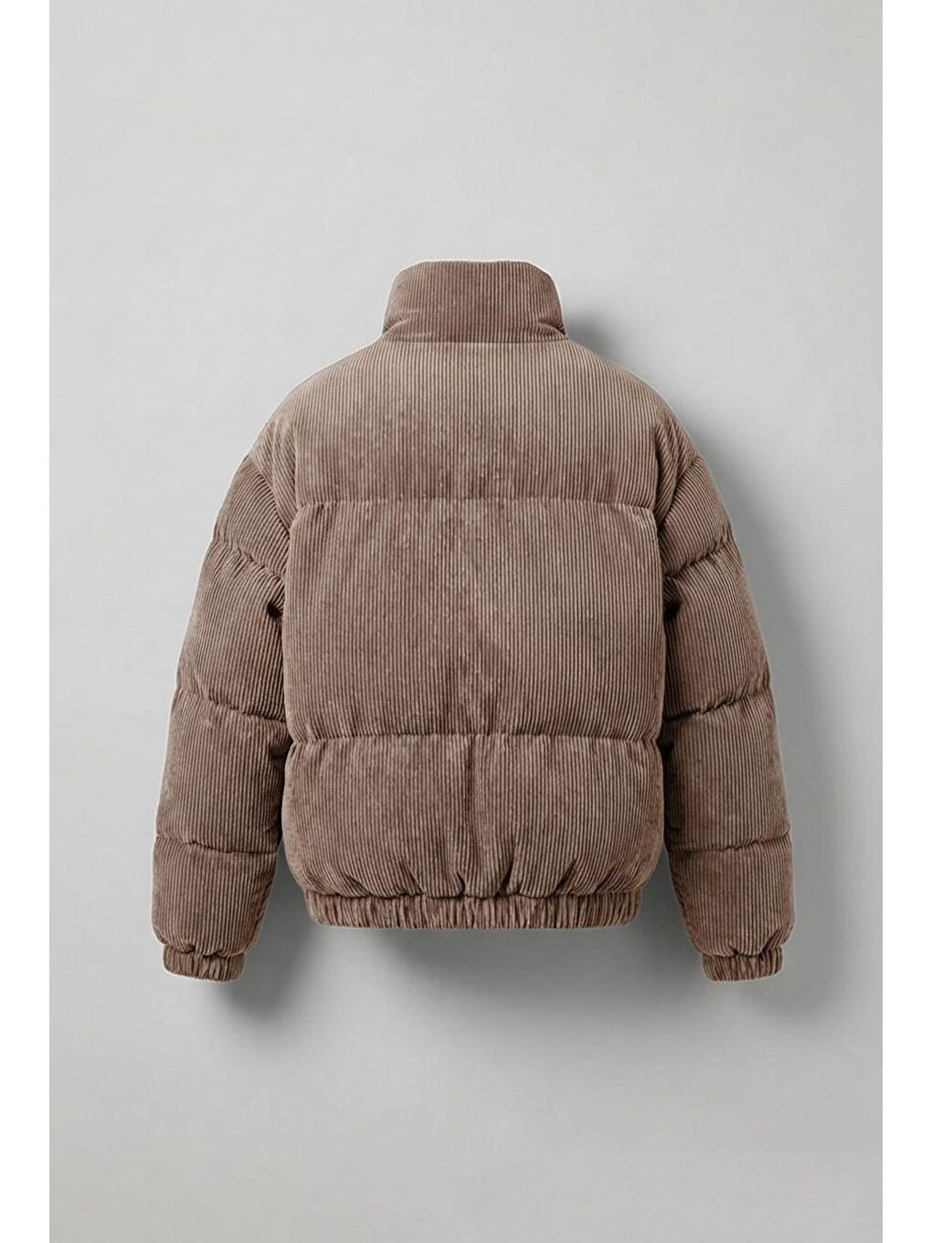 Kahverengi Erkek Dolgulu Fitilli Kadife Mont Açık Kahve-1