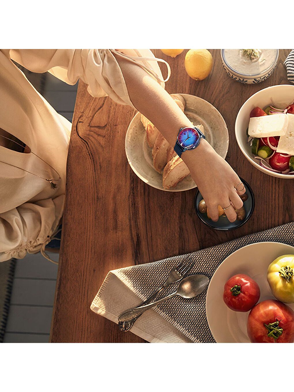 Lacivert WRC609 38 mm Kadın Kol Saati-3