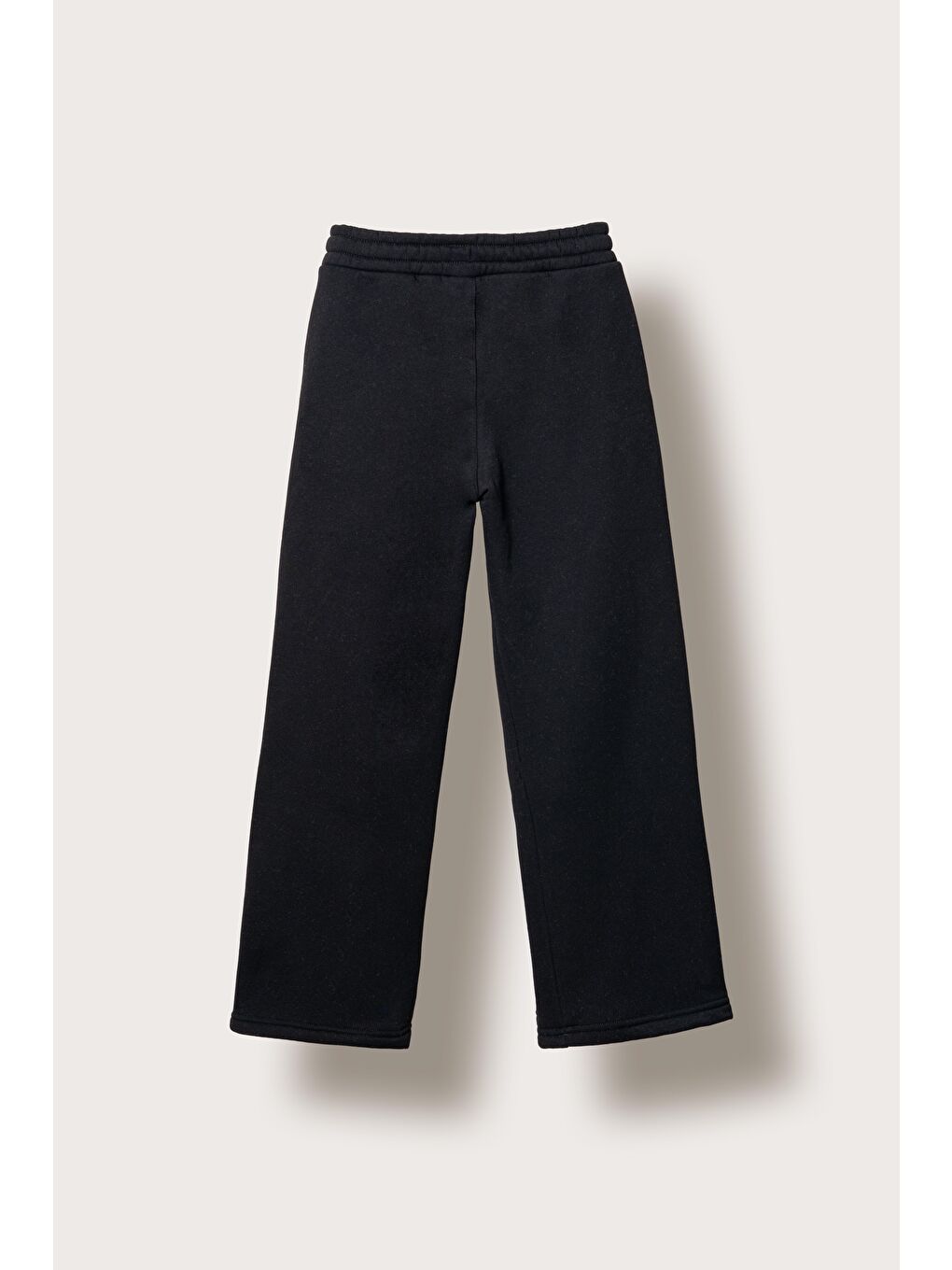 Siyah 3 İp Bol Paçalı Kız Çocuk Eşofman Altı-5