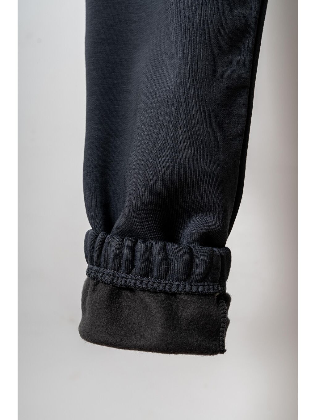 Gri 3 İp Fearless Nothing  Baskılı Yanlar Çizgili Erkek  Çocuk Eşofman Altı-4