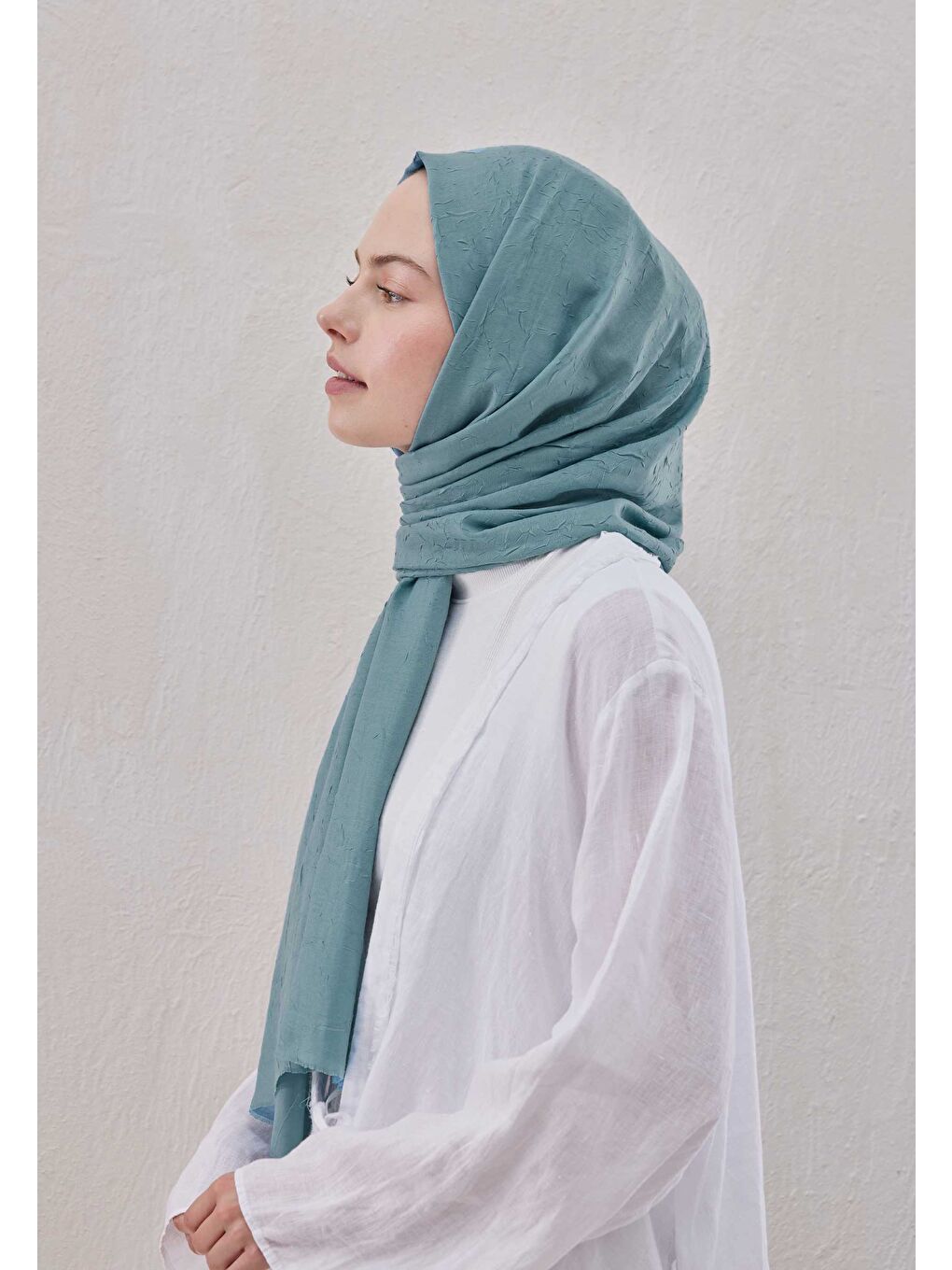 Mavi Bambu Şal Okyanus-1