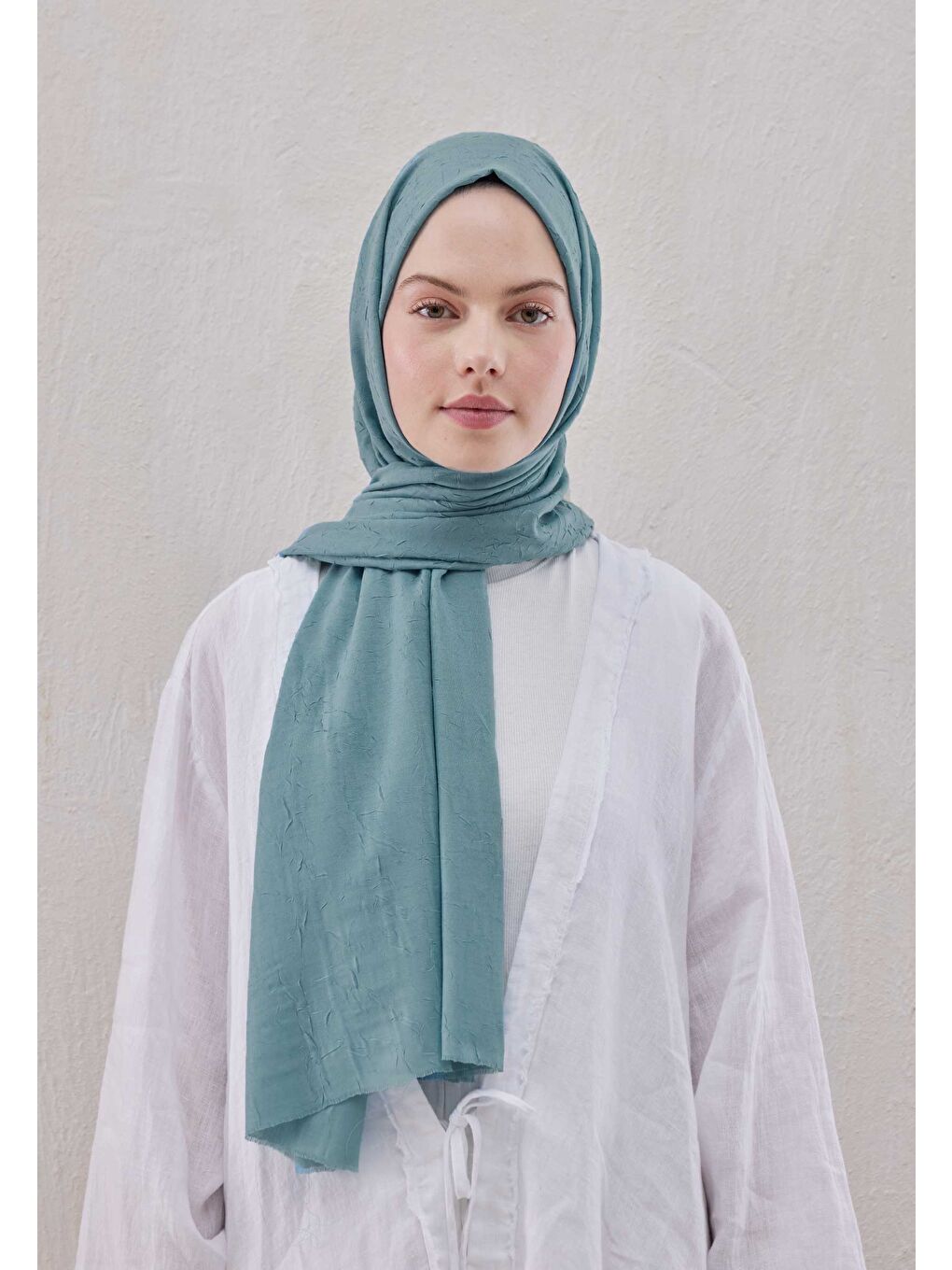 Mavi Bambu Şal Okyanus-2