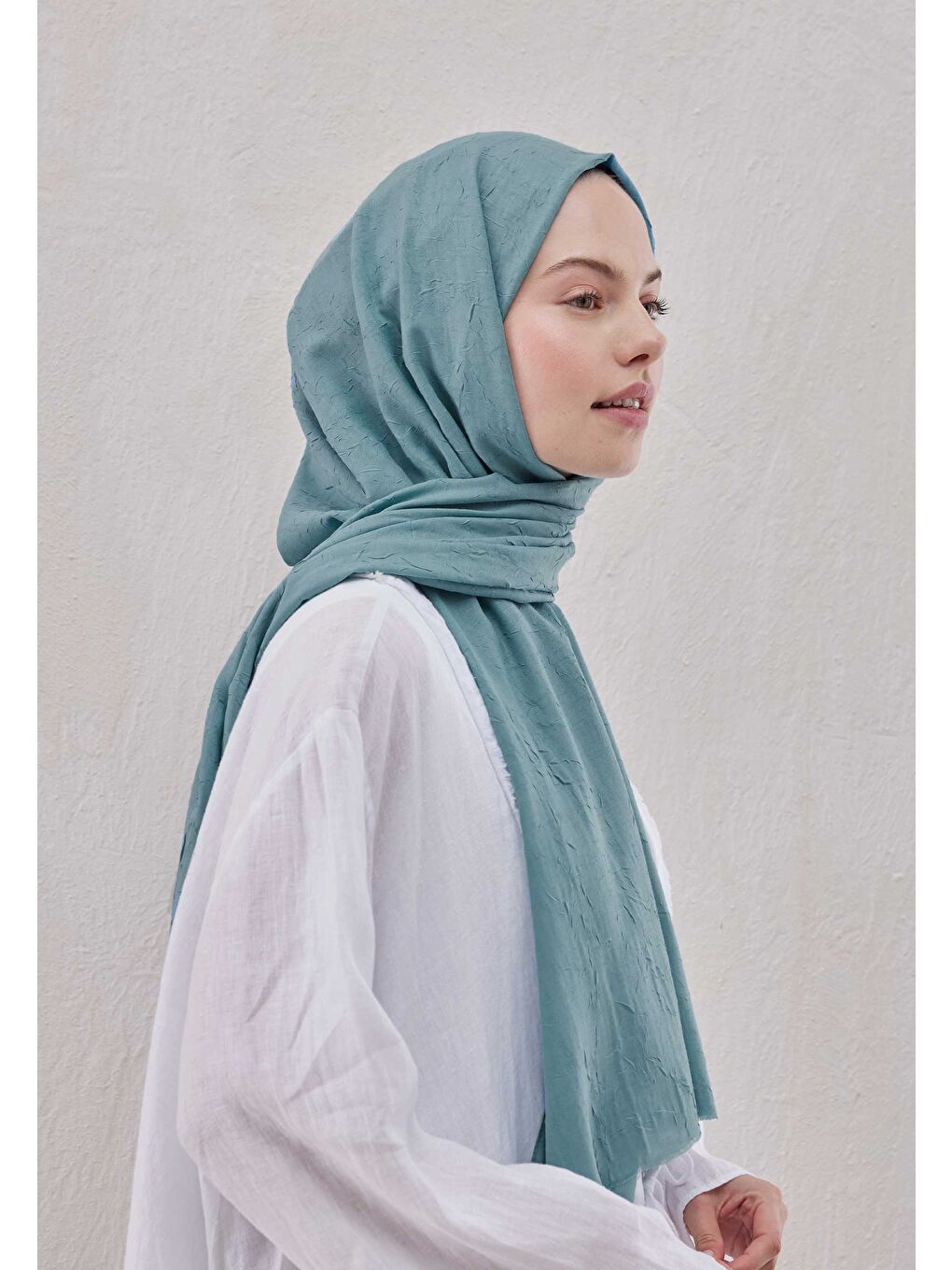 Mavi Bambu Şal Okyanus-3