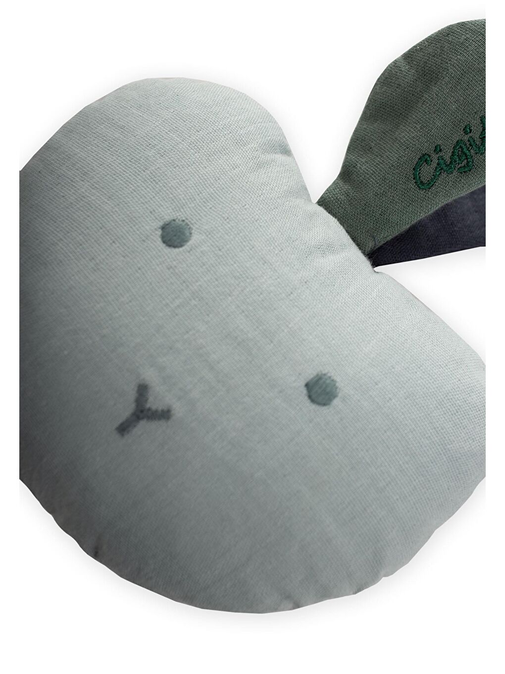 Müslin Çıngıraklı Elma Oyuncak Mint Yeşili-1