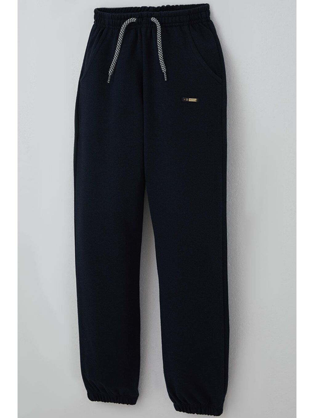 Erkek Çocuk Eşofman Altı Arma Detaylı Bağcık Aksesuarlı Lacivert (5-9 Yaş)-2