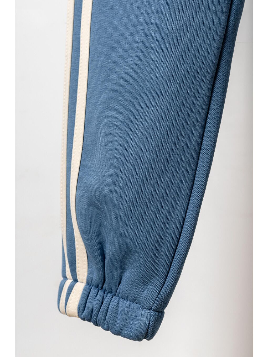 Mavi 3 İp Fearless Nothing  Baskılı Yanlar Çizgili Erkek  Çocuk Eşofman Altı-3