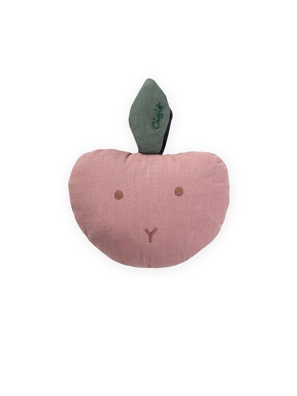 Müslin Çıngıraklı Elma Oyuncak Gül Kurusu