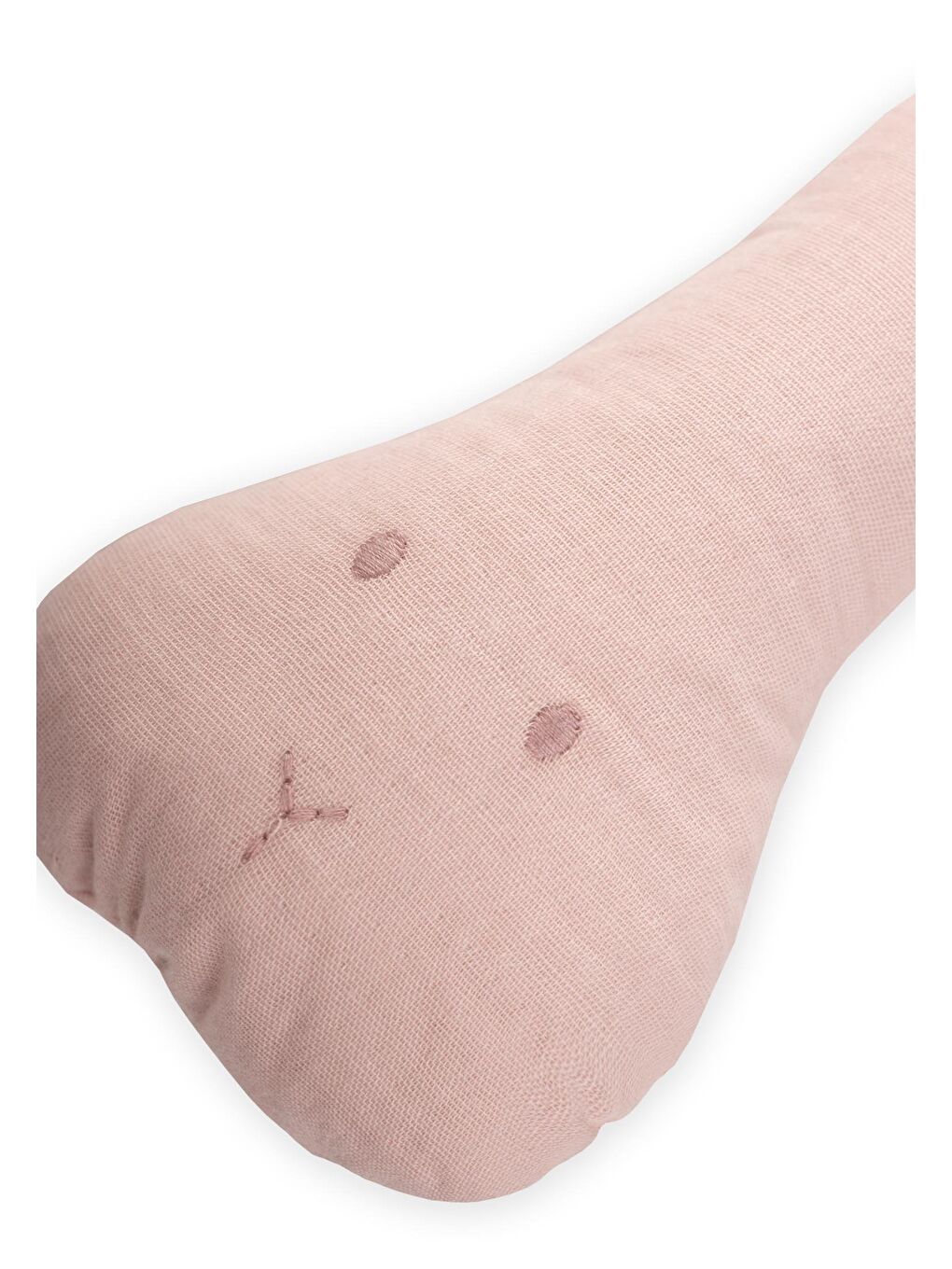 Müslin Çıngıraklı Armut Oyuncak Pudra Pembe-1