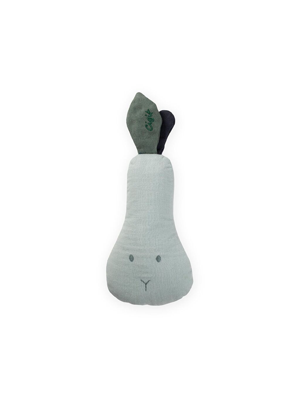 Müslin Çıngıraklı Armut Oyuncak Mint Yeşili