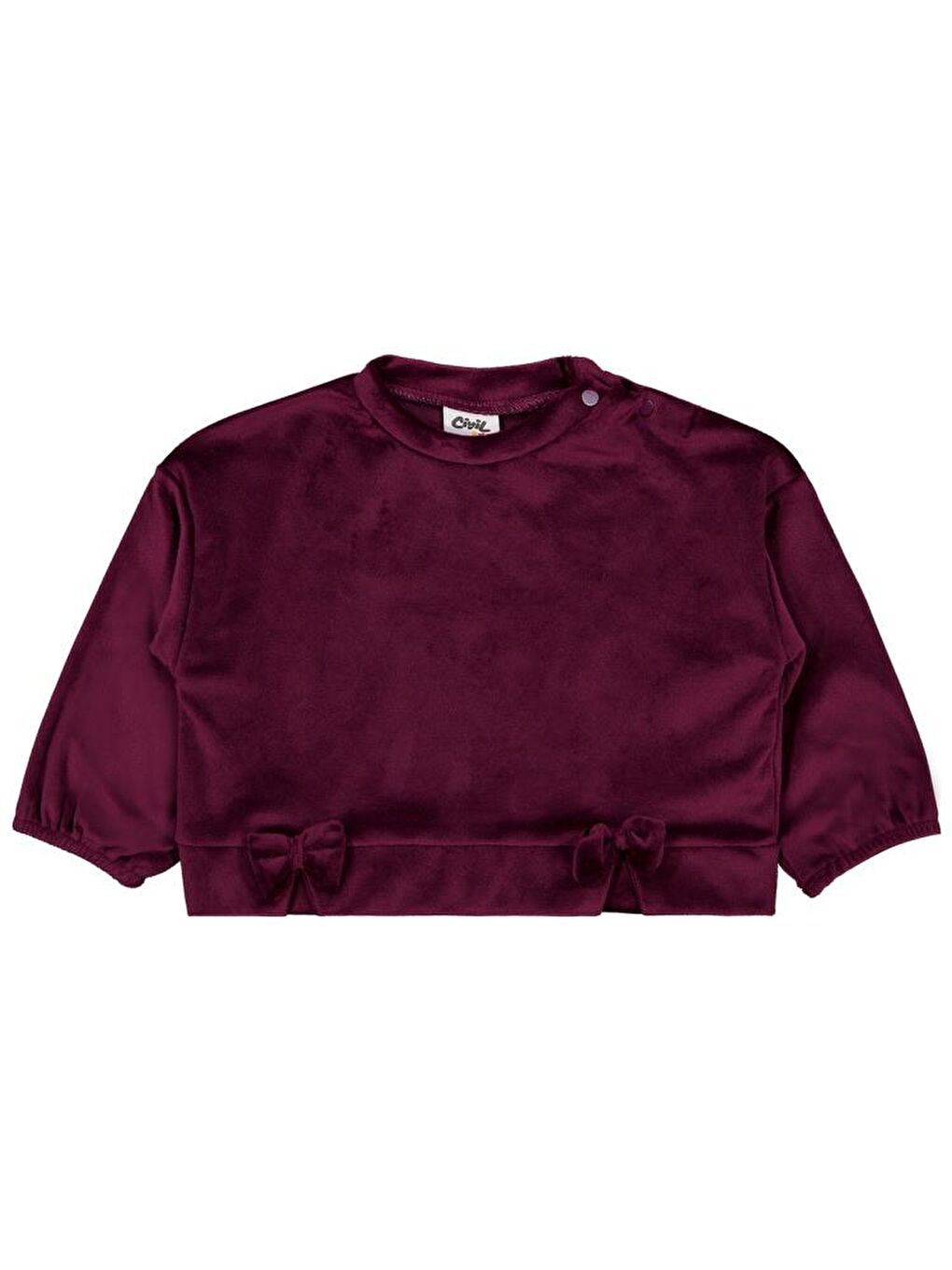 Mor Baby Fiyonklu 6-18 Ay Sweatshirt - Lila 12-18 Ay