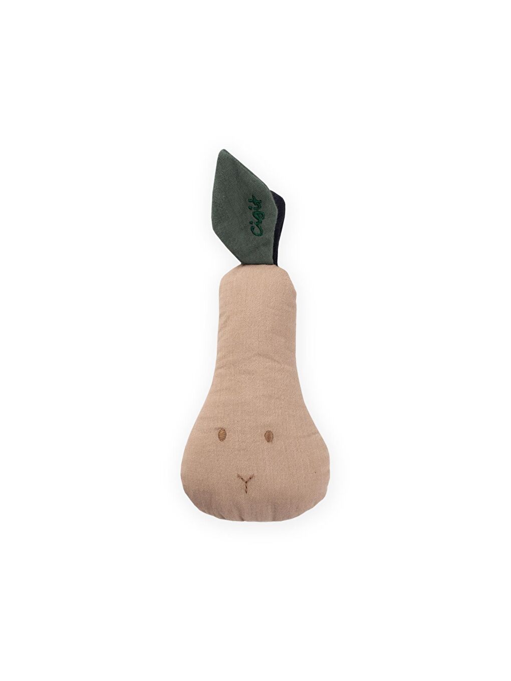 Müslin Çıngıraklı Armut Oyuncak Vizon