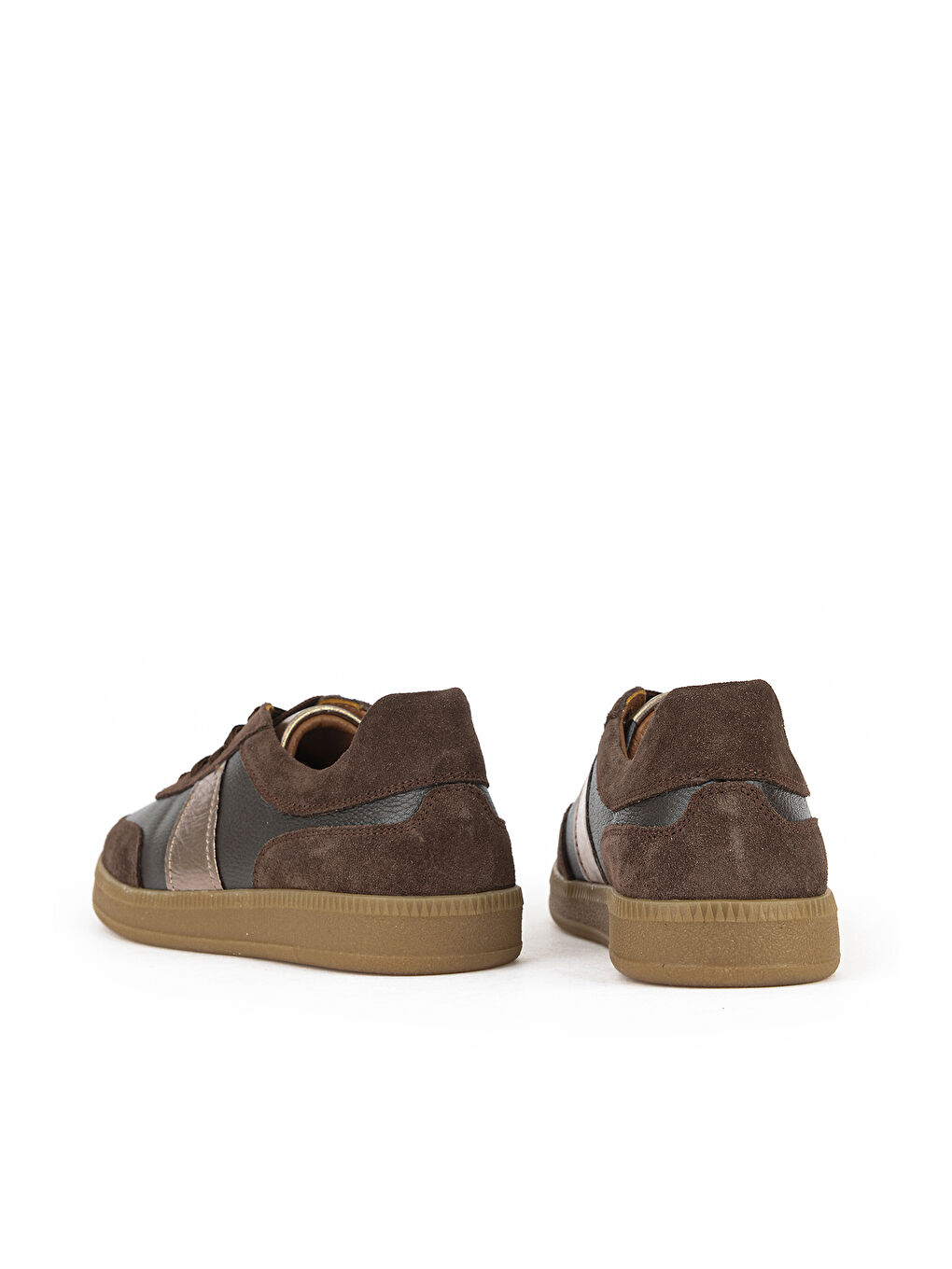 Kahverengi Kadın Hakiki Deri Günlük Ayakkabı 161359Z804 Kahve-2