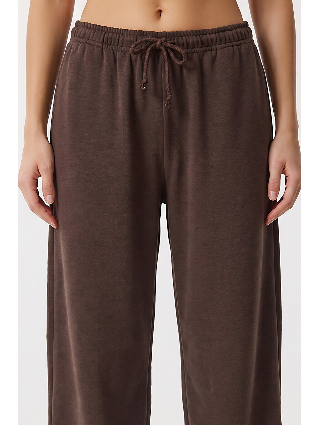 Kahverengi Cepli Modal Jogger Eşofman Altı KAHVERENGİ LUB0365-4