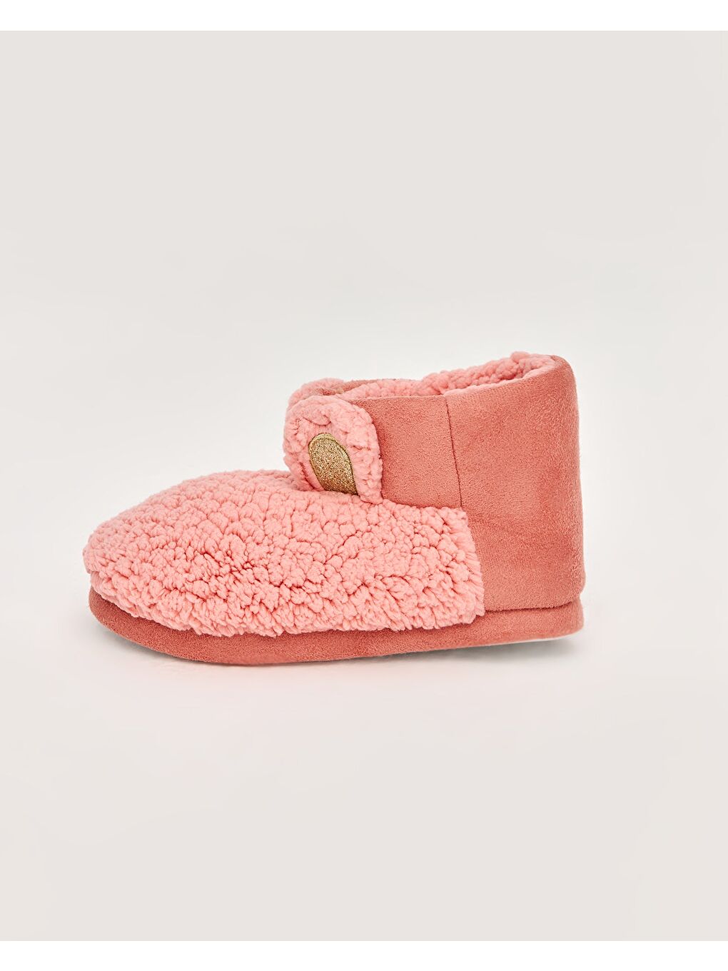 Pembe Kadın Kulak Figürlü Panduf - MANY