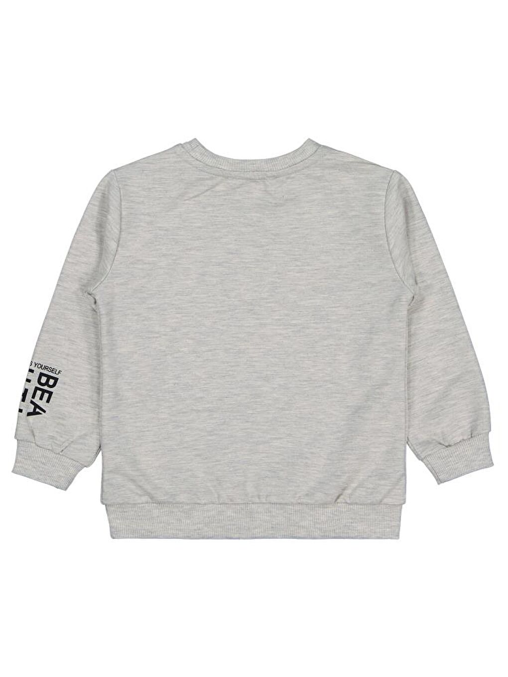 Girls Basic 2-5 Yaş Sweatshirt - Ekru 4-5 Yaş-1