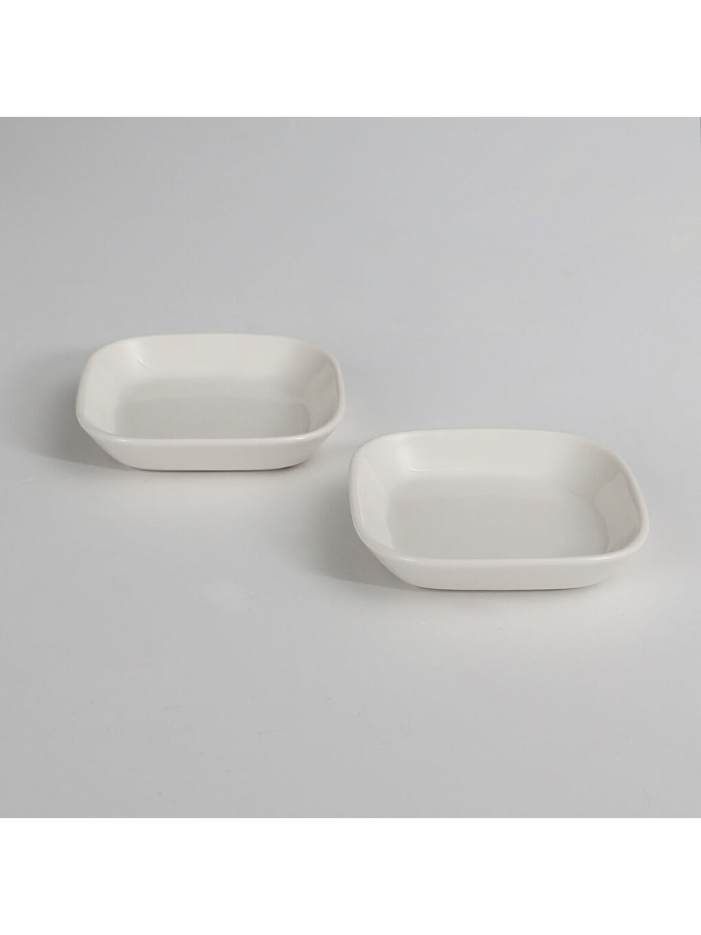 Ekru Orlando 2 Adet 13x12 Cm Sos Tabağı-1