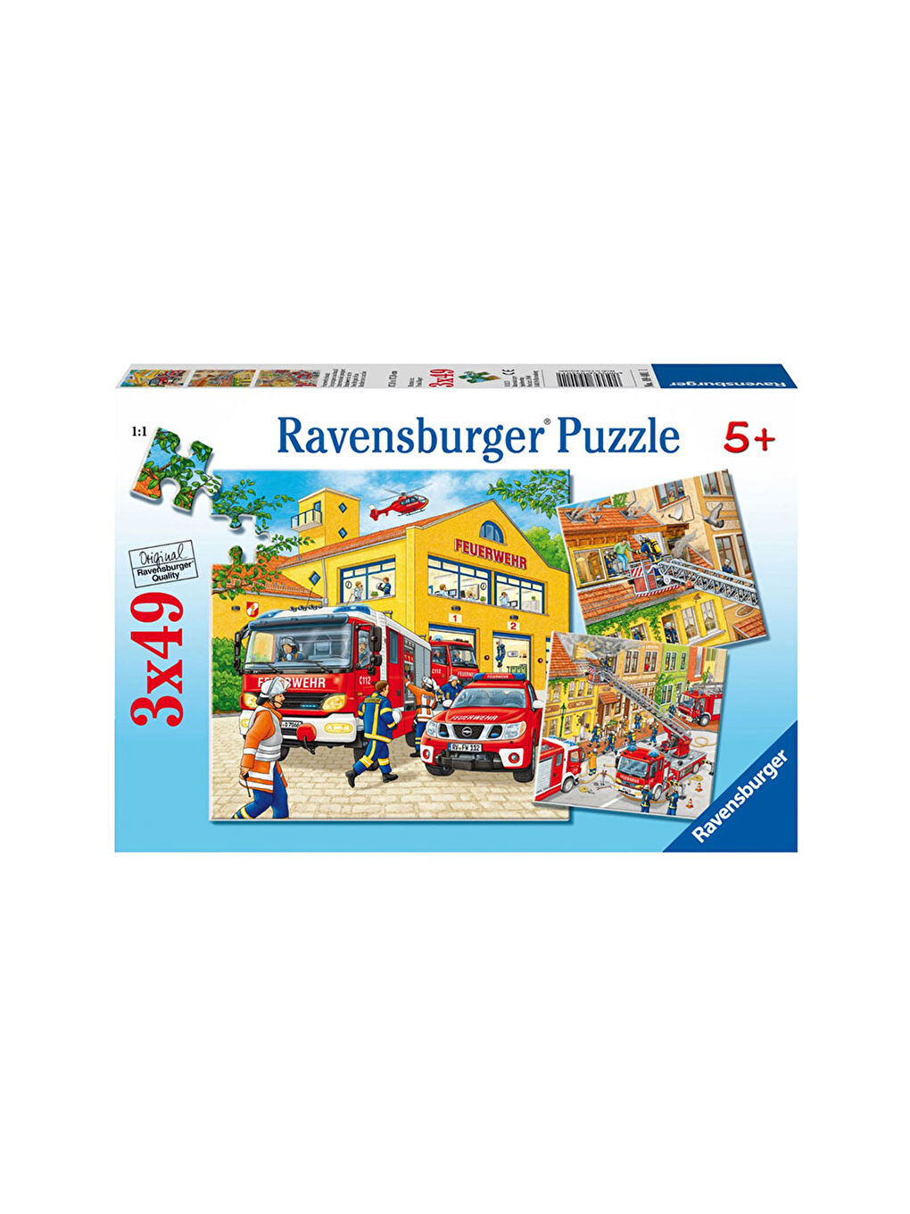 Çocuk Puzzle 3x49 Parça İtfaiye 94011