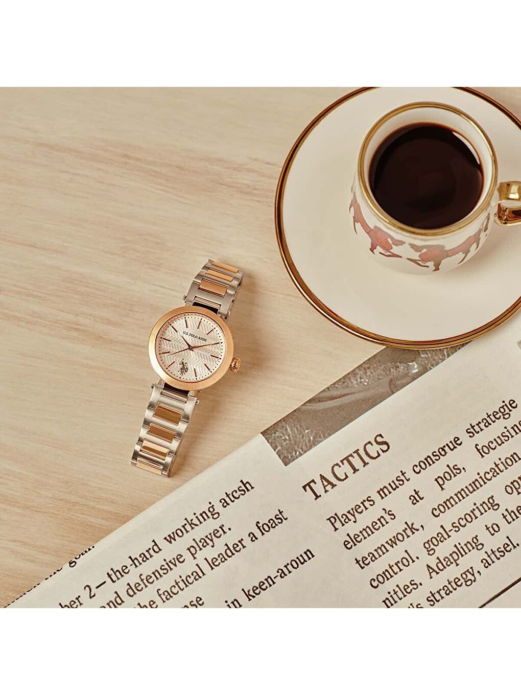 Gri USPA2099-02 Kadın Kol Saati-3