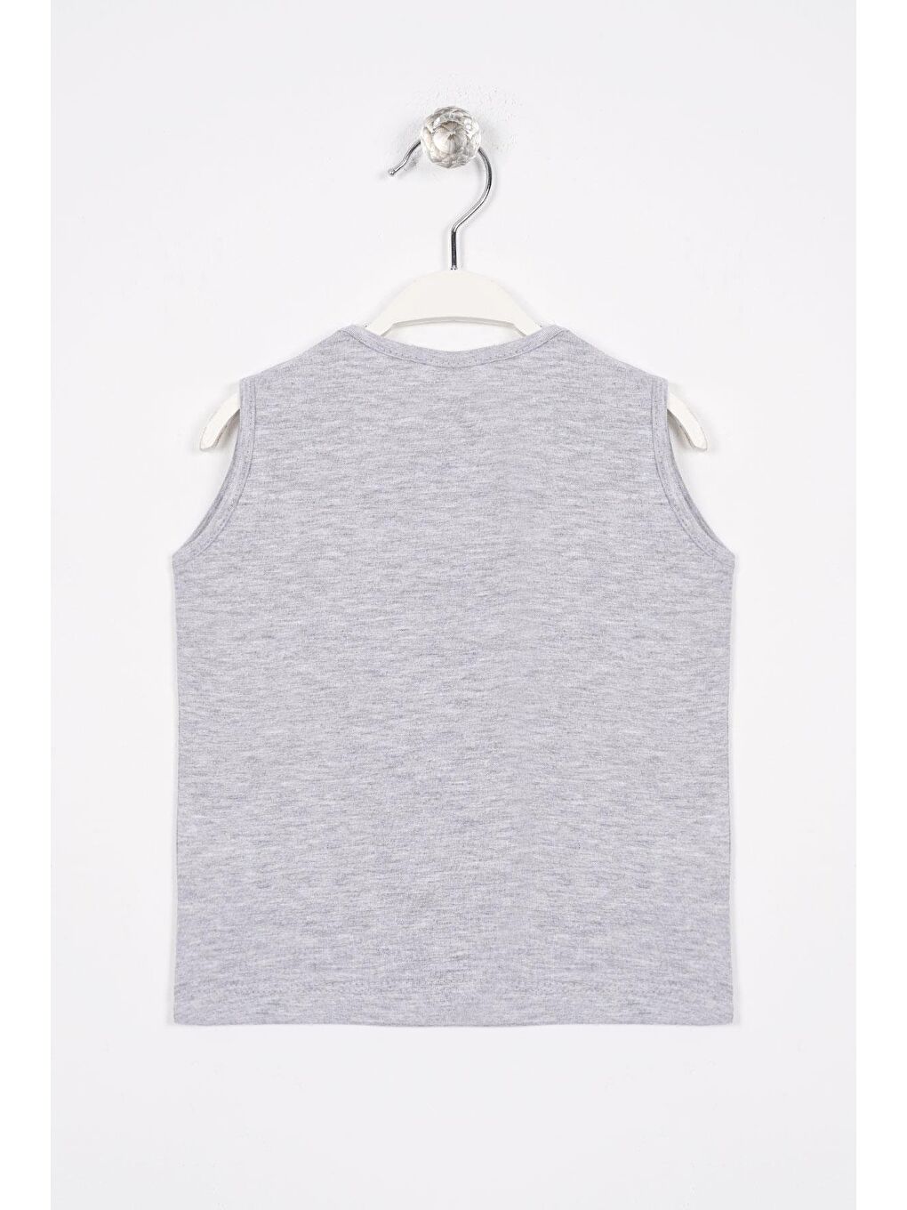 Fıshıng For Trouble Yazı Baskılı Gri Melanj Renk Erkek Çocuk Tshirt-2