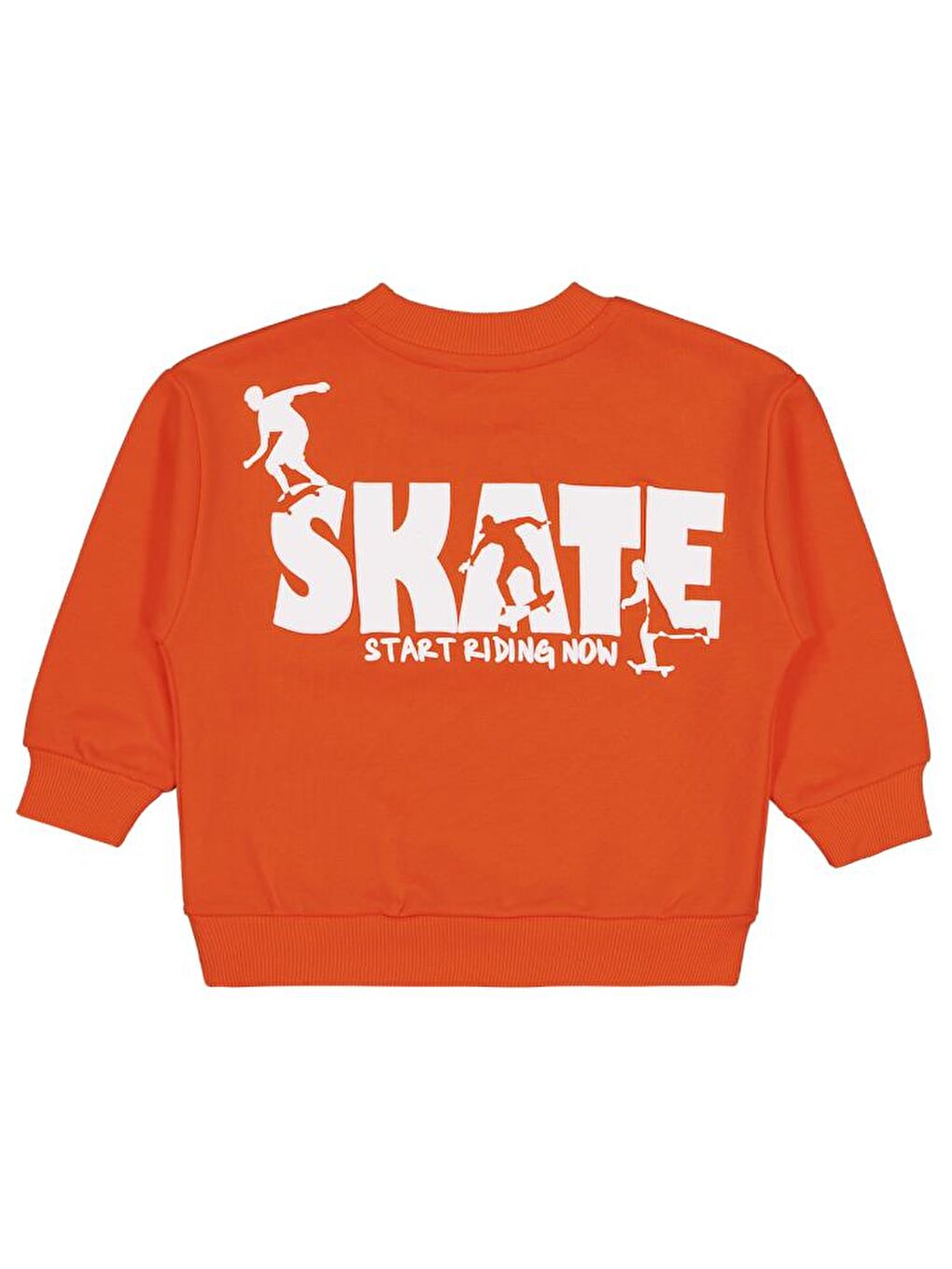 Boys Skate Start Baskılı 2-5 Yaş Sweatshirt - Turuncu 5-6 Yaş-1