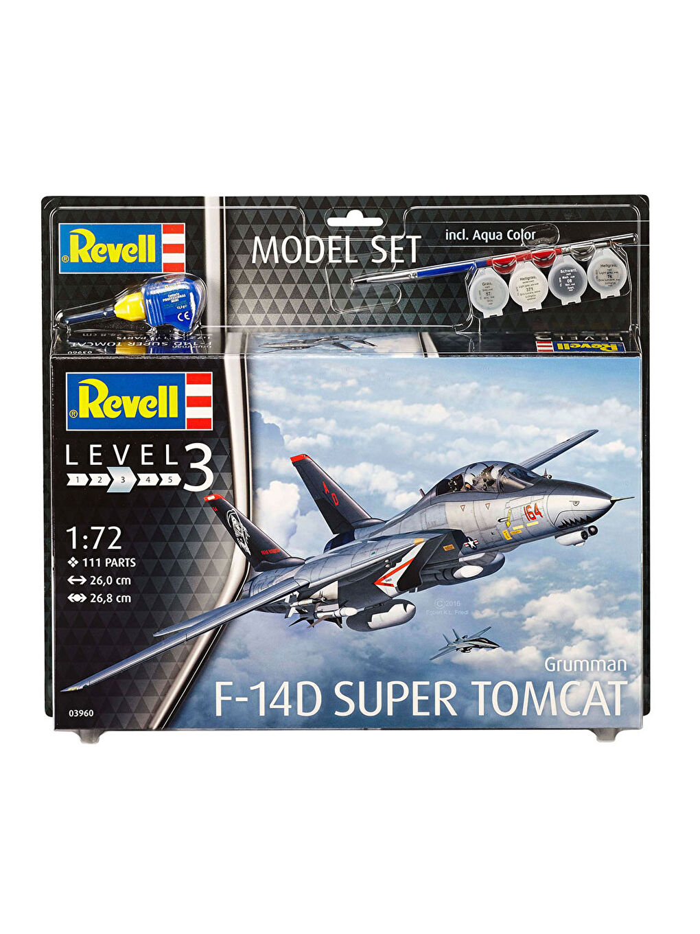 Revell Renksiz Maket Model Set F-14D 63960