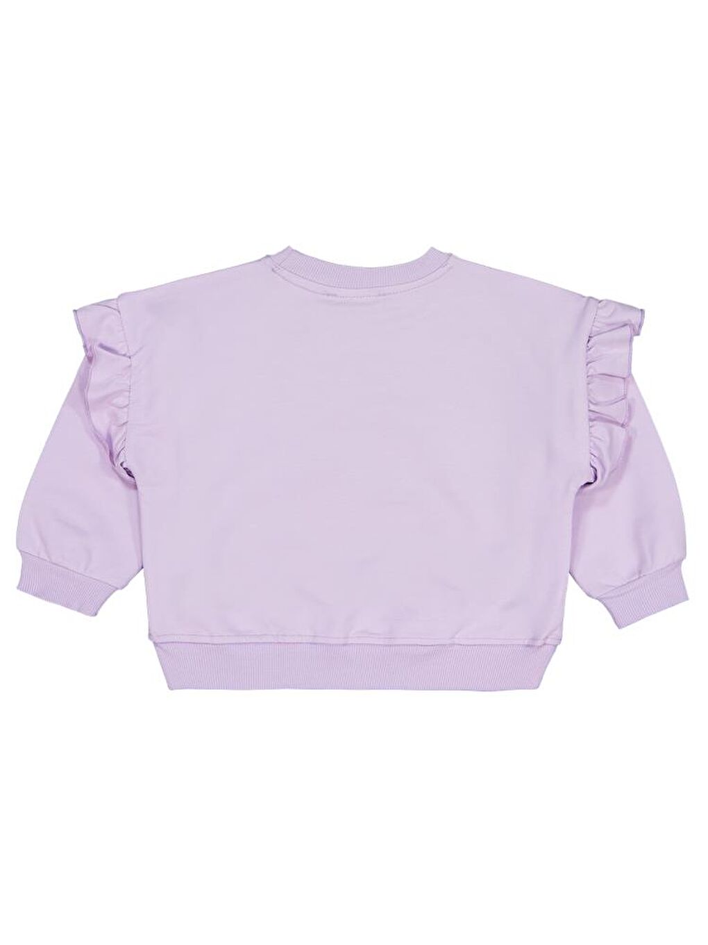 Girls Kalpli Baskılı 2-5 Yaş Sweatshirt - Lila 4-5 Yaş-1