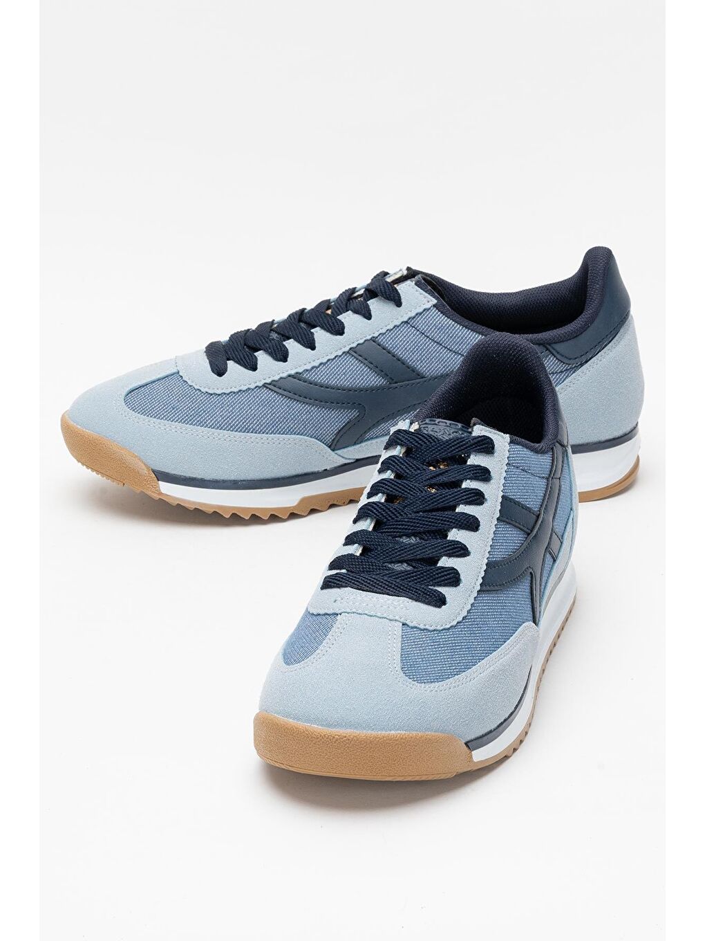Mavi Erkek Keten Günlük Spor Ayakkabı-3