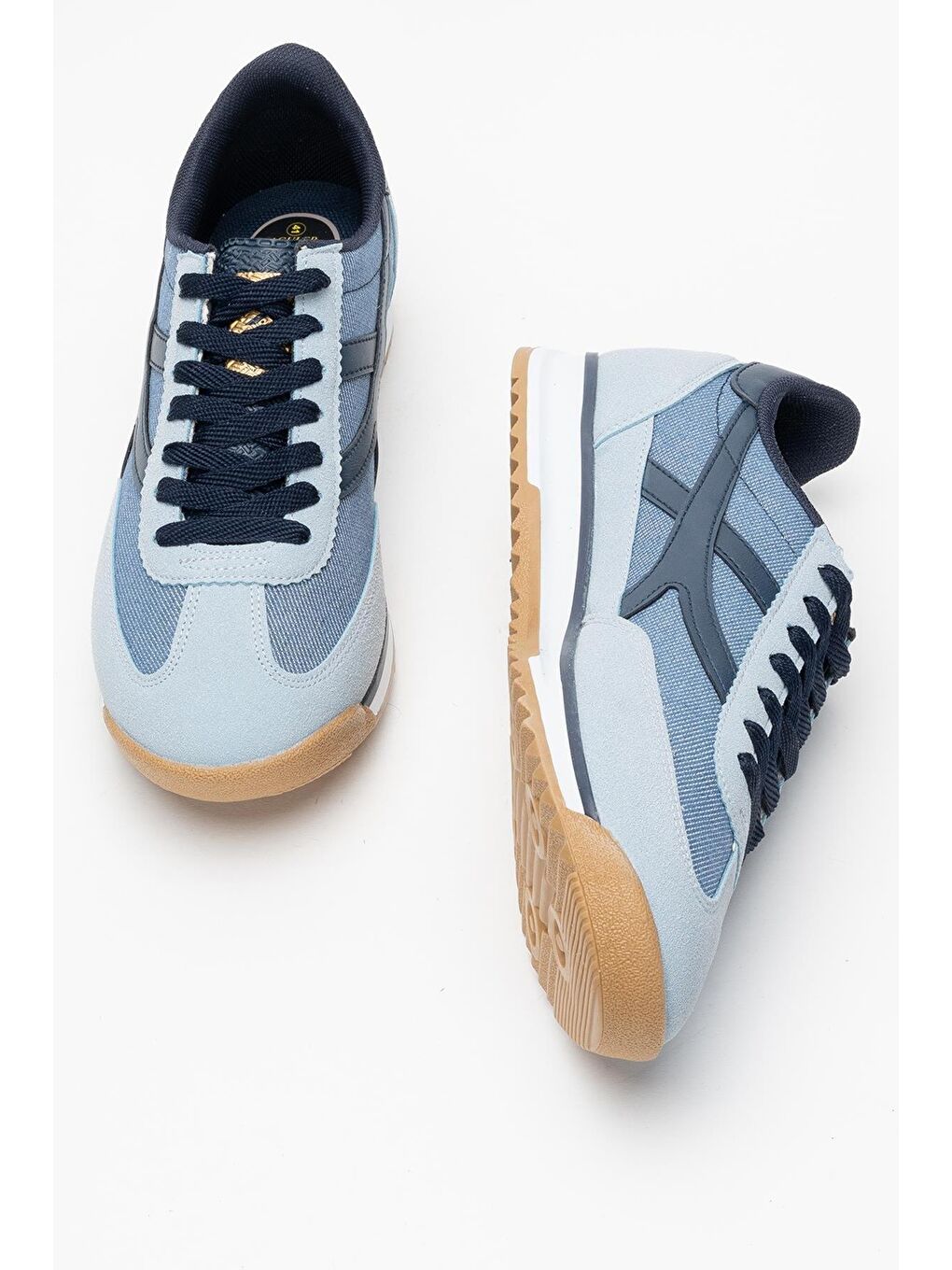 Mavi Erkek Keten Günlük Spor Ayakkabı-4