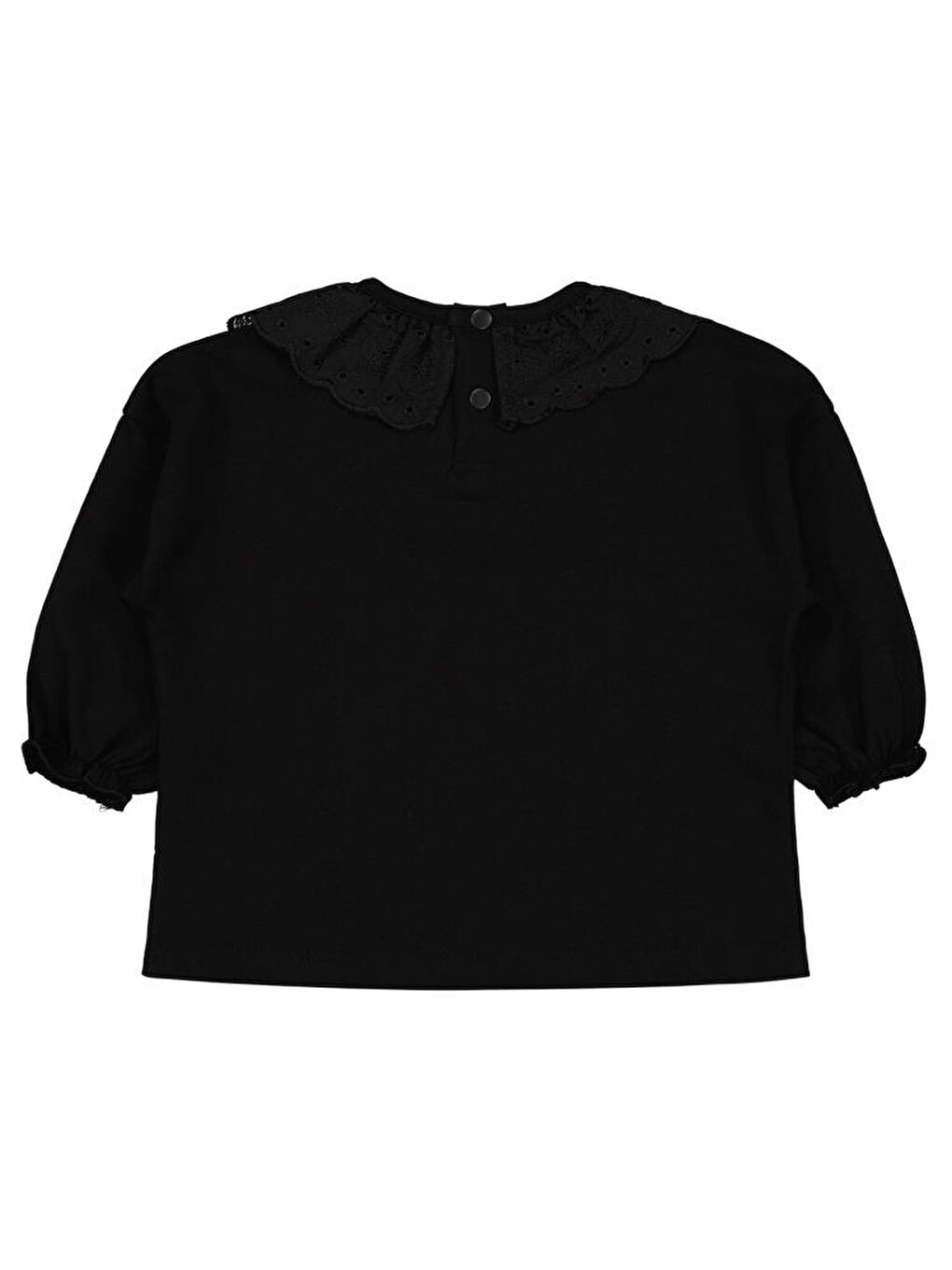 Baby Fisto Yakalı 6-18 Ay Sweatshirt - Siyah 6-9 Ay-1