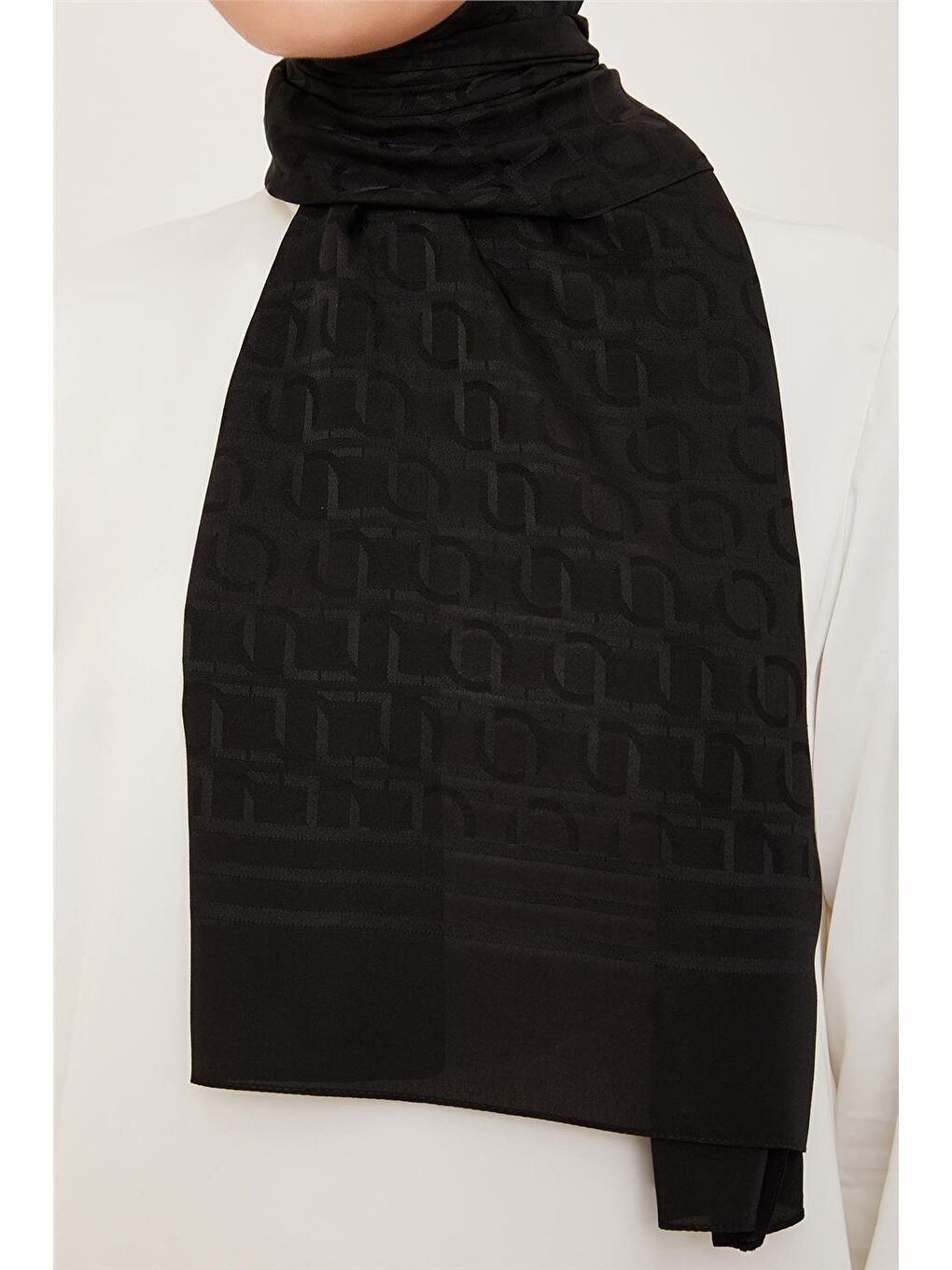 Siyah Trend Diamond Şal 6 4829 65-1