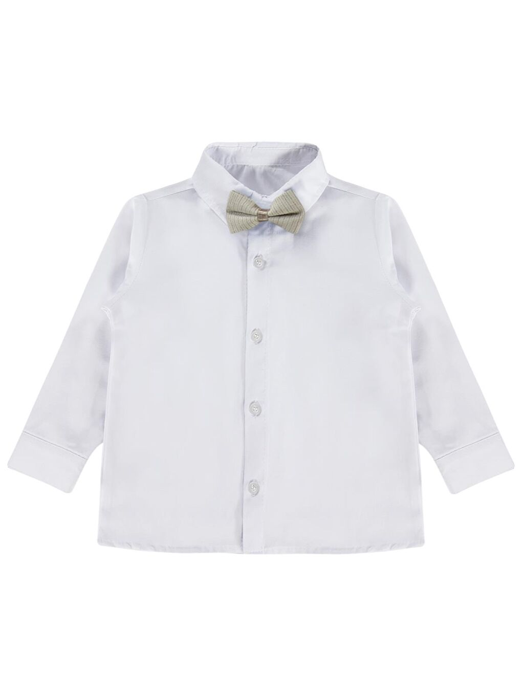 Papyonlu Ceketli 4'lü 2-5 Yaş Takım - Bej 2-3 Yaş-1