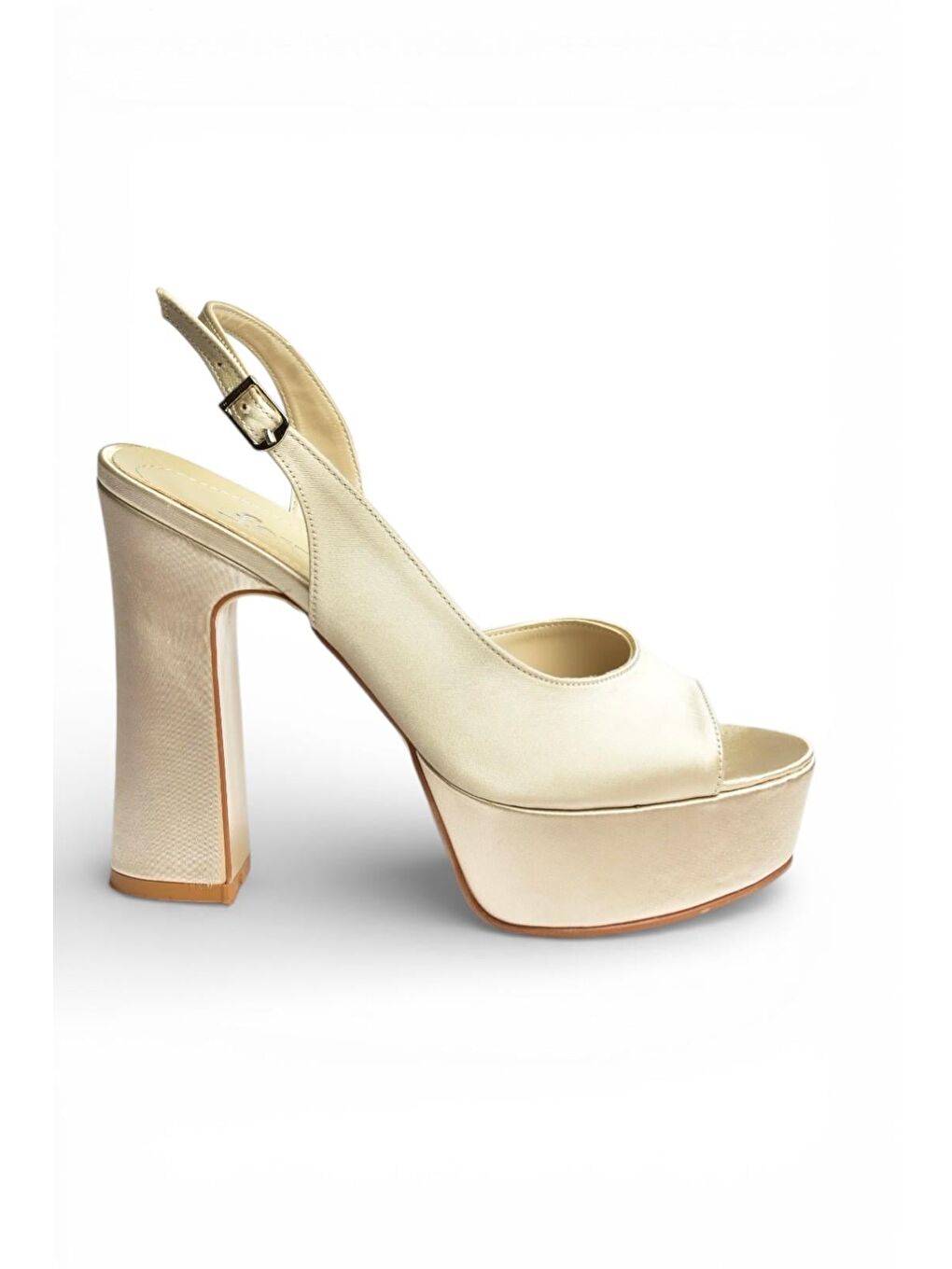 Bej Ten Kadın Topuklu Ayakkabı S246059904-5