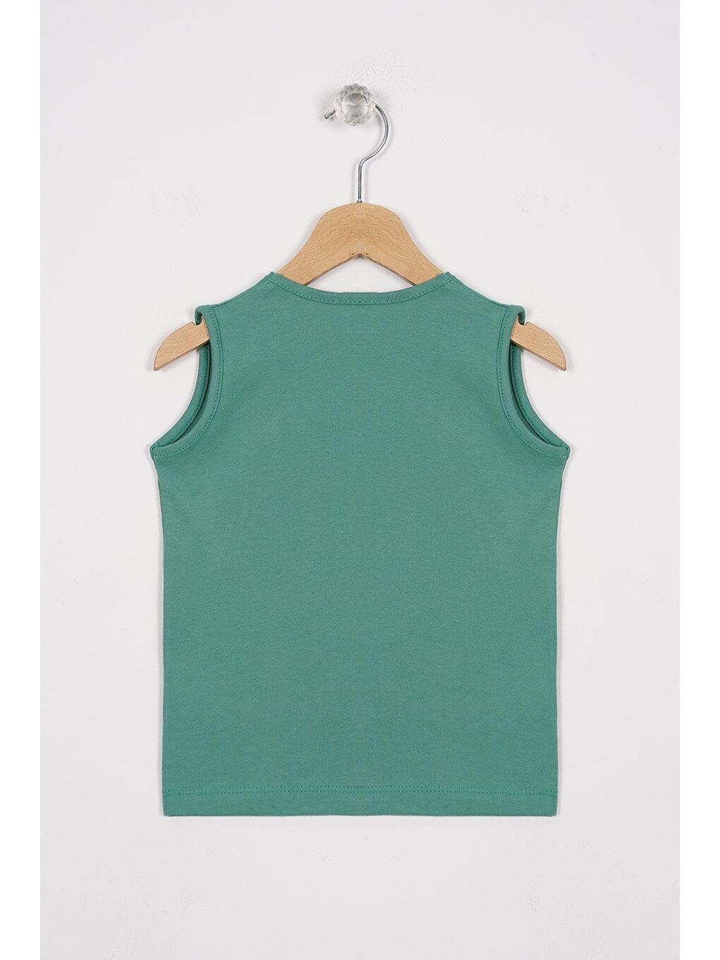 Fıshıng For Trouble Yazı Baskılı Çağla Yeşili Renk Erkek Çocuk Tshirt-2