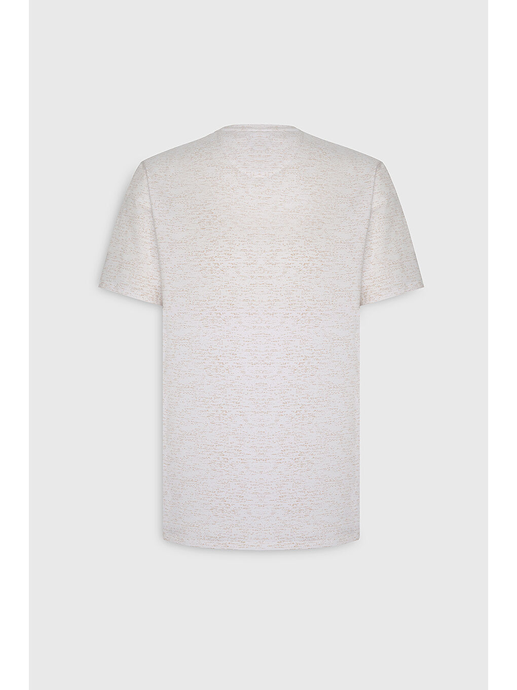 Erkek Beyaz Slim Fit Dar Kesim Bisiklet Yaka Pamuklu Kısa Kollu Tişört-7