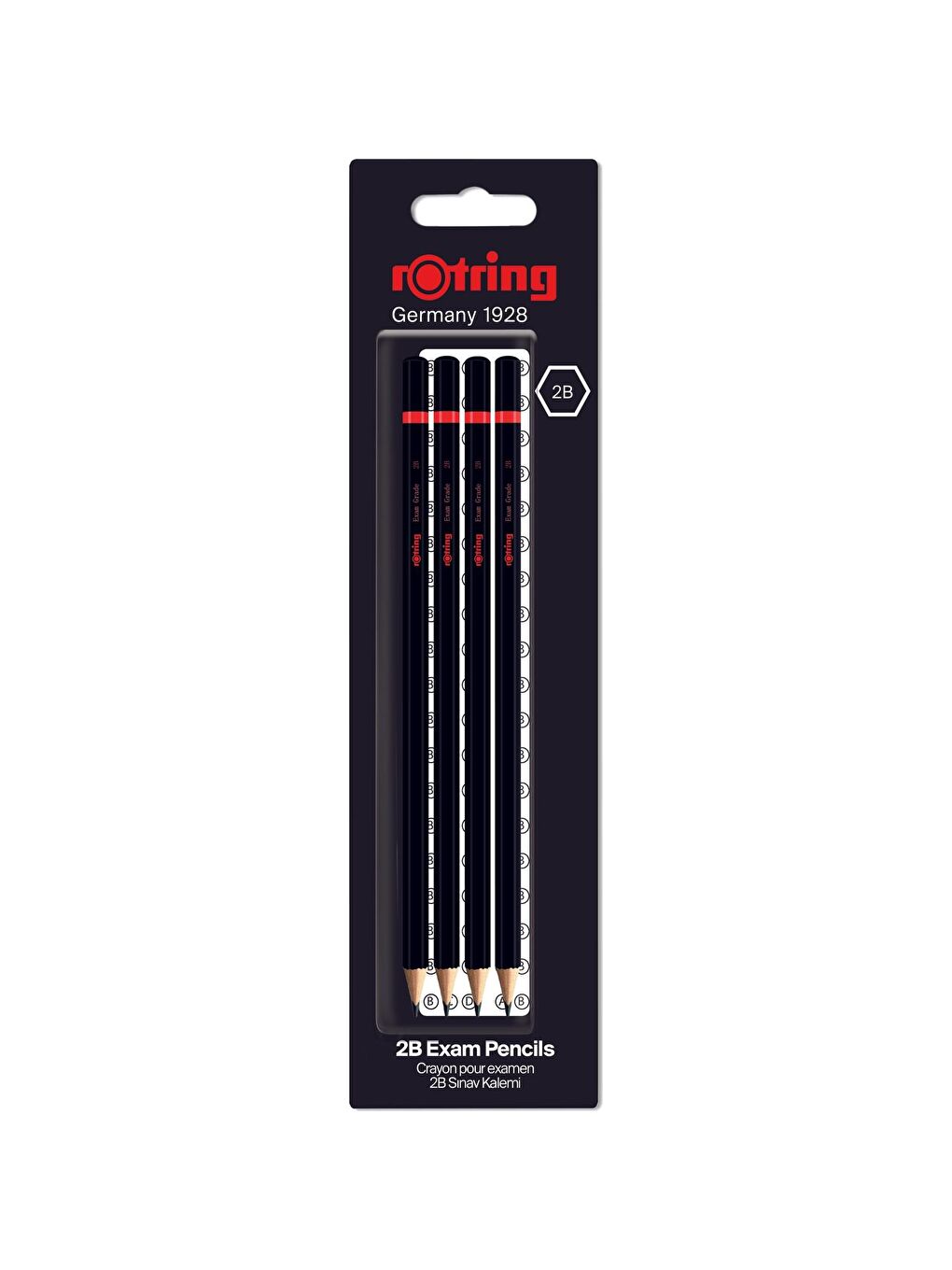 Rotring Sınav Kalemi 2B - 4 Adet