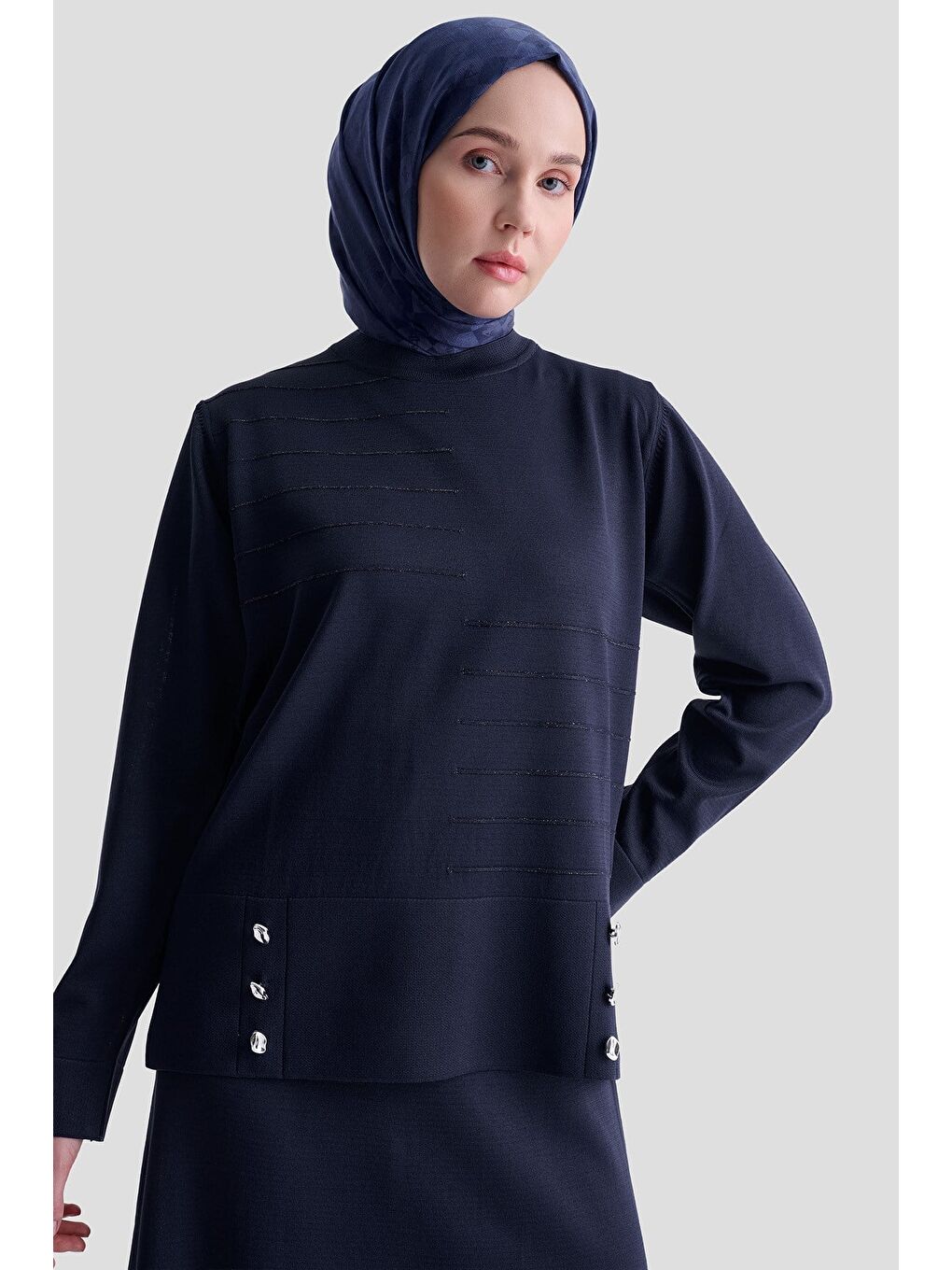Trend Triko Takım 25Ktd6107 Lacivert-3