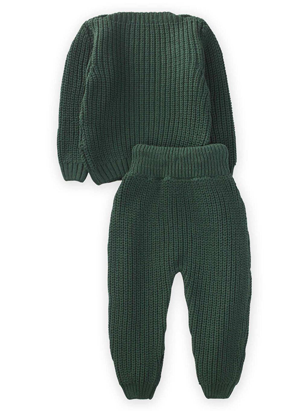 Yeşil Kız Çocuk Triko Takım-2