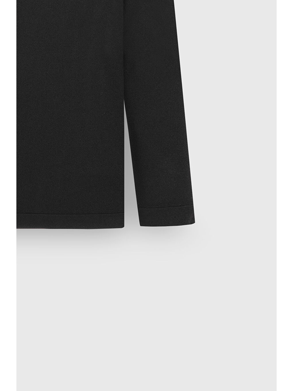 Erkek Siyah Standart Fit Normal Kesim Polo Yaka Basic Triko Kazak-7